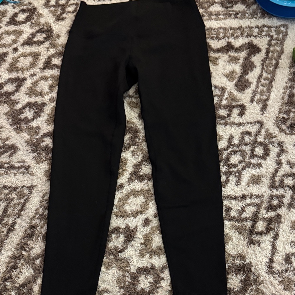Yelete Classic Black FLEECE Women's Leggings